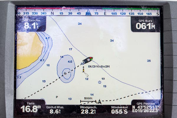 Skippertraining - kein Verlass auf GPS